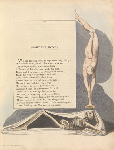 Pensieri notturni di Young, Pagina 19, Emblema di ciò che risveglierà i morti da William Blake